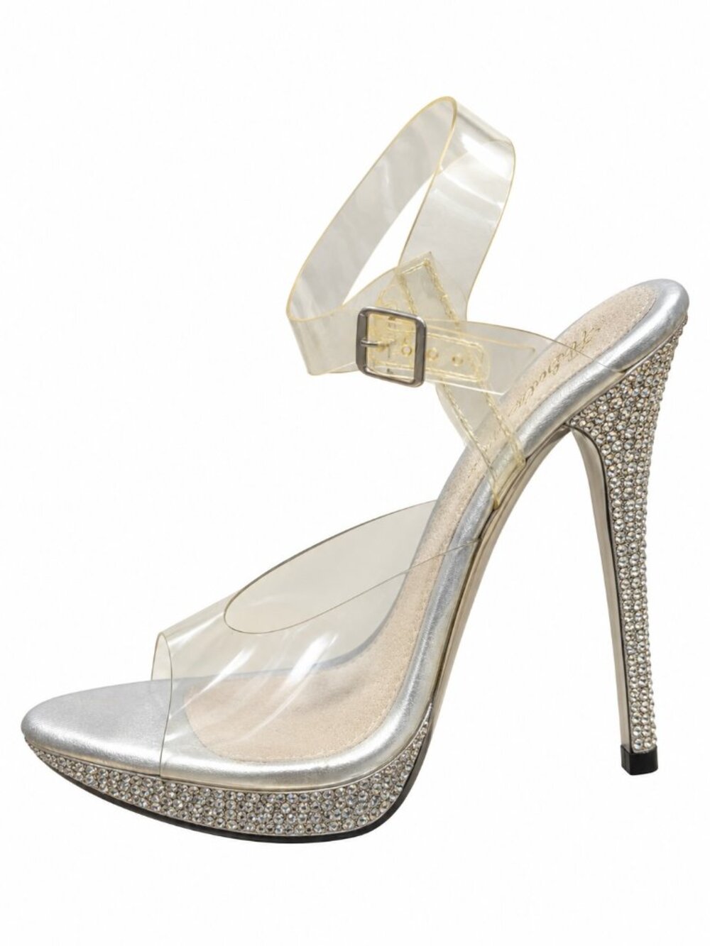 The Shoe Fairy Iconic Olympian Rhinestone Competition Heels Size 9